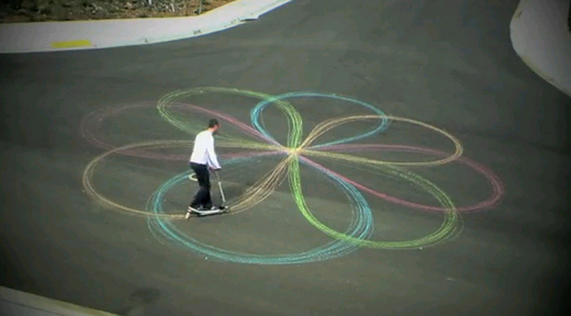 Create Art While Riding Your Bike Or Scooter