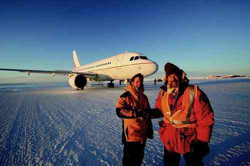 Airbus Lands On Glacial Runway In Antarctica