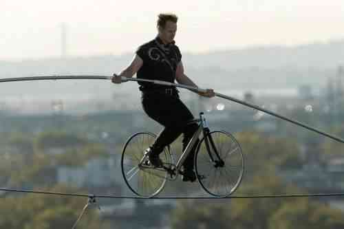 Circus Performer's Nail-Biting Stunt