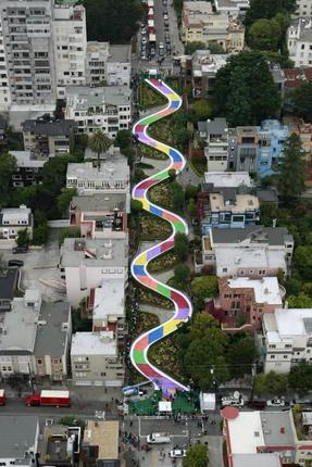 San Francisco's Crooked Street Gets A 'Sweet' Transformation