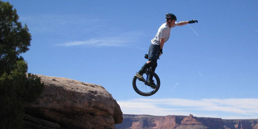 B.C. Unicyclist Takes On World Class Bicyclists