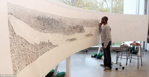Stephen Wiltshire AKA 'Living Camera' Sketches New York City