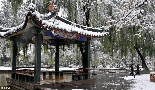 Beijing Gets Clobbered With Man-Made Snow Storm