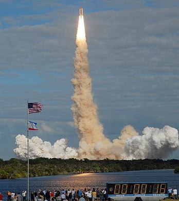 Space Shuttle Atlantis Launches With Some Slimy Passengers