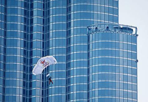B.A.S.E Jumpers Leap Off The World's Tallest Building And . . . . . Survive!