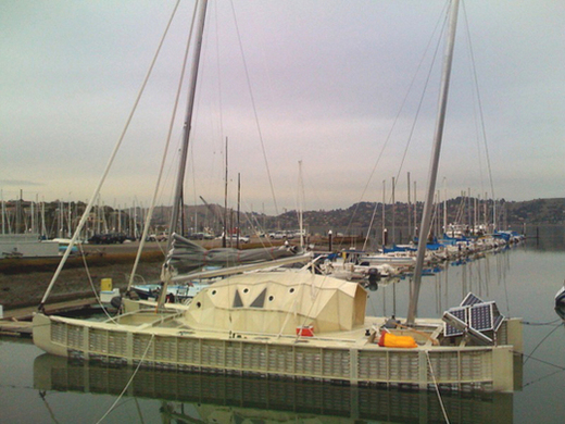 Plastiki Test Sails in San Francisco Bay