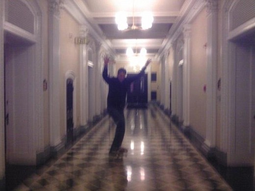 Tony Hawk Skateboards Through White House Foyers
