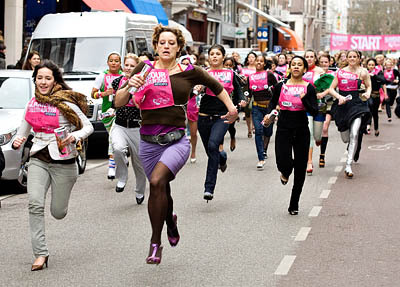 "Stiletto Run" in Amsterdam