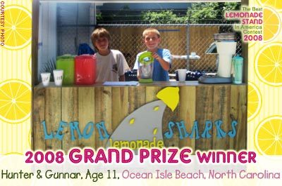 Twin Entrepreneurs Win 'Best Lemonade Stand' Contest