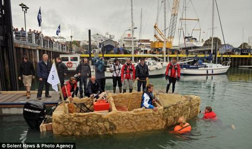 Surprise! Boat Made From Ice, Melts In Its Inaugural Voyage