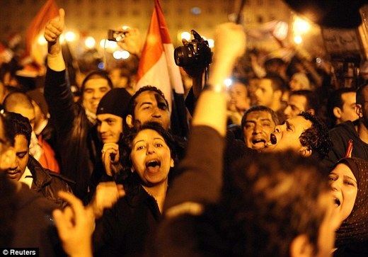 Egyptians Rejoice The Ouster Of President Mubarak