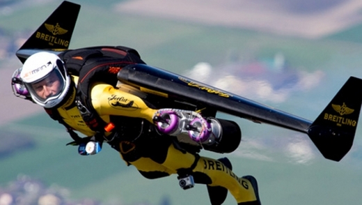 Yves 'Jetman' Rossy Soars Over The Grand Canyon