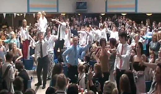 Scottish Teachers Jam To The Beat For Departing Seniors