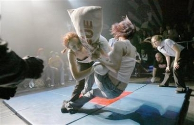 Pillow Fighting Becomes A Legitimate Sport!