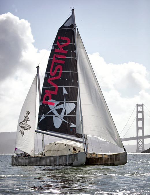 Plastiki, The Plastic Bottle Catamaran Completes Historic Voyage