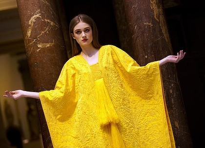 Rare Spider Silk Cape Shimmers like Gold